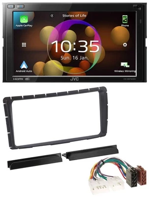 JVC DAB MP3 2DIN Bluetooth USB Autoradio für Toyota Hilux (ab 2011) - Bild 1 von 4