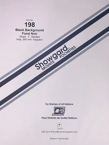 SHOWGARD STAMP MOUNTS 264/198 - SHEETS: MODERN AMERICAN ART, ALZHEIMER'S, ETC - Picture 1 of 3