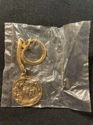 Vintage 1960s Shea Stadium Home Of NEW YORK METS Metal Keychain Key Ring QTY NOS - Image 1 of 4