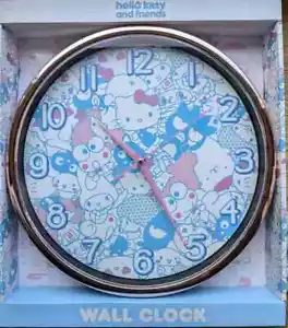 Large 14” Hello Kitty And Friends Wall Clock Sanrio Authentic Battery Operated - Picture 1 of 2