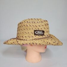 BUD LIGHT Straw Cowboy Hat One Size Fits All Band  Approx 22.5"