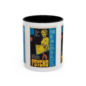 Cult Classic Movie Poster Art Accent Coffee Mug (11, 15oz) - Psycho Halftone Ver - Picture 1 of 40