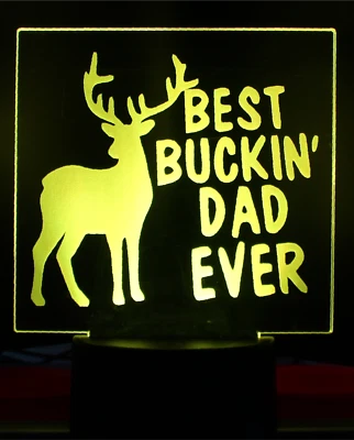 Led Light Best Buckin Dad Deer — 第 1/3 张图片