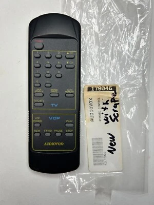 Audiovox 42L10003 Remote Control, Black - OEM NOS for VBP3000 Portable VCR - Image 1 of 3