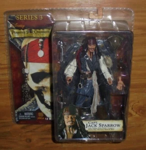 Capitán Piratas del Caribe Serie 3 Figura de acción Jack Sparrow NECA 2003 - Imagen 1 de 5