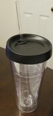 Кофейный бар Ninja 18 унций безопасный для микроволновой печи изолированный стакан кружка чашка с крышкой/соломой - Изображение 1 из 4