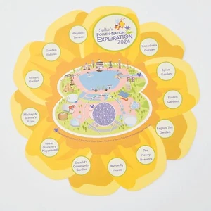 2024 Disney EPCOT Flower & Garden Spike's Pollen Nation Scavenger Map & Stickers - Picture 1 of 2