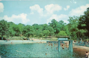 Fort Benning GA Infantry School Swimming Pool Georgia Postcard Now Fort Moore - Picture 1 of 5