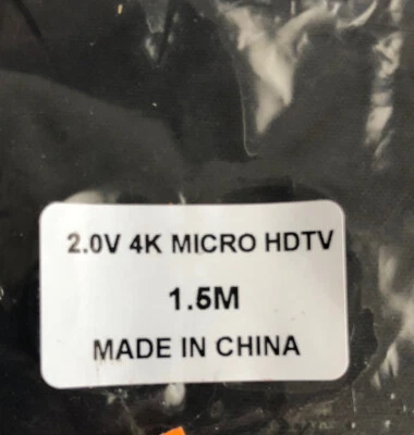 2.0 V 4k micro hdtv 1.5 m - Image 1 of 4