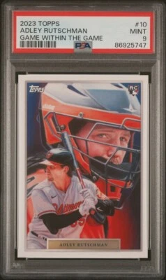2023 Topps ADLEY RUTSCHMAN Game Within The Game RC Rookie #10 PSA 9 Gem Orioles - Image 1 of 2