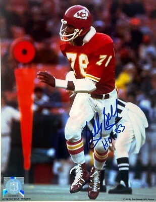 Foto firmada por Bobby Bell de los Kansas City Chiefs NFL 8x10 patio 83 imperfecta - certificado de autenticidad Foto 1 de 2