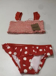 Mini Boden Girls Smocking Pretty Bikini Red Size 4-5y - Picture 1 of 3