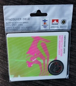 Limited Freestyle skiing petro Canada Auth 2010 Vancouver Olympic coin New - Bild 1 von 3