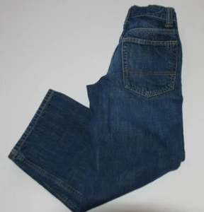 Pantalones de mezclilla azul algodón azul marino antiguo cintura ajustable talla 10 - Imagen 1 de 6