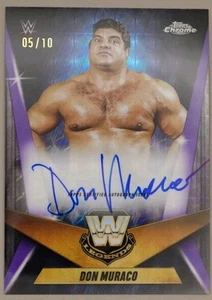 Don Muraco 05/10 2025 Topps WWE Chrome Legendary Autograph Purple Geometric - Bild 1 von 2