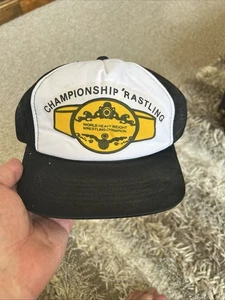 Vintage Championship Rastling World Heavyweight Champion Trucker  SnapBack Hat - Picture 1 of 7