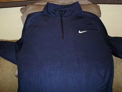 Nike Dri-Fit ADV Tour FD5833-410 Navy Blue 1/2 Zip L/S Golf Jacket Top Men's 3XL - Image 1 of 4