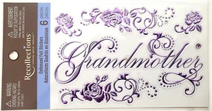 Pegatinas de lámina en relieve Recollections - Abuela - 6 piezas - Imagen 1 de 2