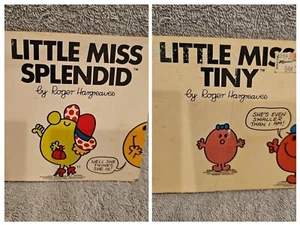 Little Miss Splendid 1984/ Little Miss Tiny 1981, by Roger Hargreaves,  2 Bk Set - Picture 1 of 5