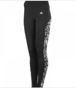 Adidas Schwarz & Leopardenmuster Top & Leggings Set... - Bild 1 von 12