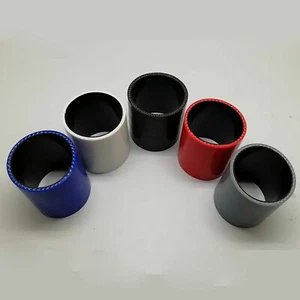 Coupler 2.5" to 2.5" 64mm - 64mm Joiner Straight Reducer Silicone Hose Kit Black - Picture 1 of 10