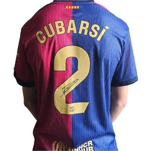 Pau Cubarsi Signed Barcelona Soccer Jersey 2024/25 | LaLiga Champions - Picture 1 of 8