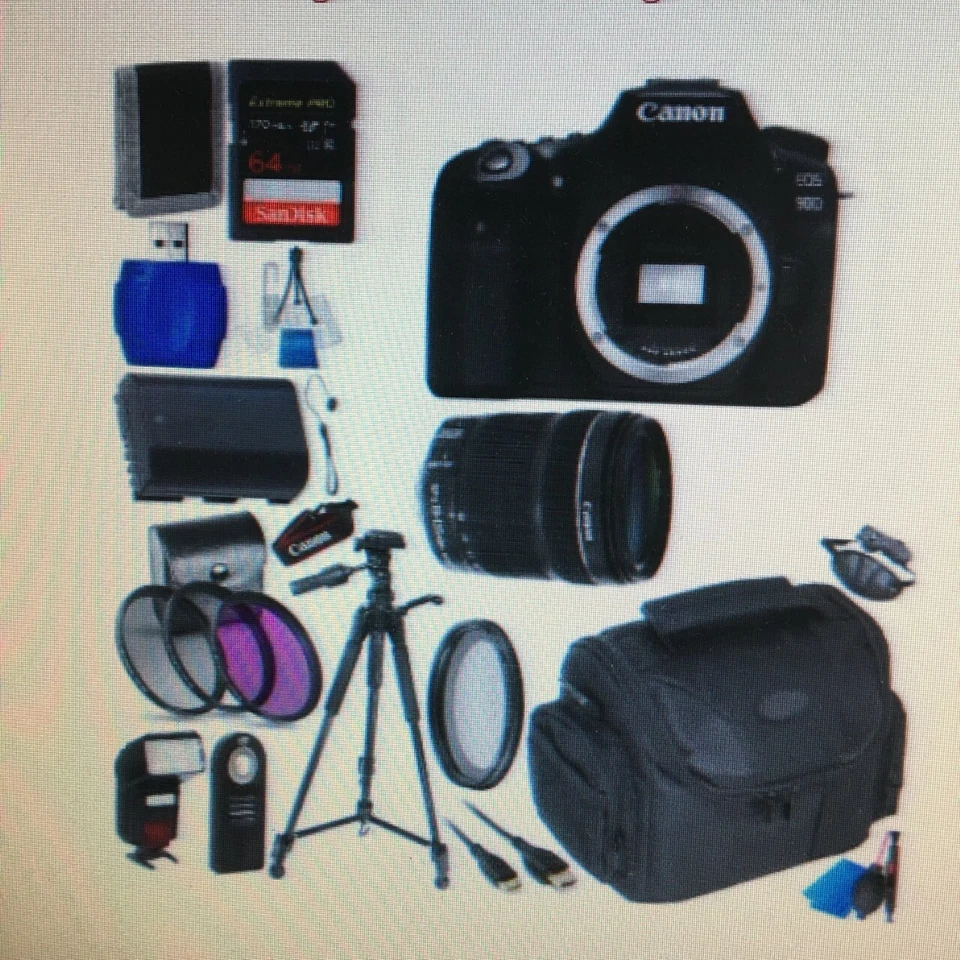 Canon EOS 90D Camera+18-135 lens + Bag + Flash - Bundle - Image 1 of 1