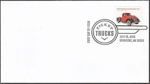 US 5101 Pickup Trucks 1938 International Harvester D-2 BWP FDC 2016 - Picture 1 of 1