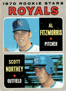 1970  Topps #241 Royals 1970 Rookie Stars - Al Fitzmorris / Scott Northey