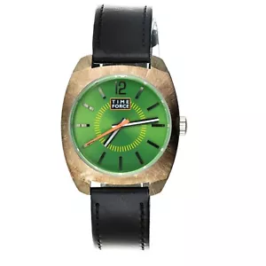 Men's Vintage Time Force Watch New With Box And Warranty Green - Picture 1 of 3