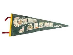 Rare Vintage Pennant - Coeur D’alene, Idaho - Picture 1 of 9
