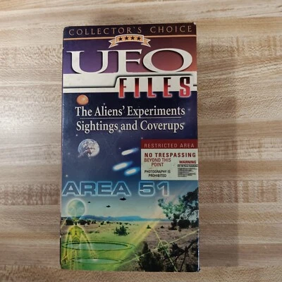 UFO Files The Aliens Experiments & Sightings and Coverups VHS SET Retro 90s Doc - Image 1 of 4