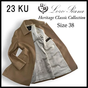 Loro Piana 23 KU Heritage CLASSIC COLLECTION Coat Wool Brown Size38(US:S) - Picture 1 of 9