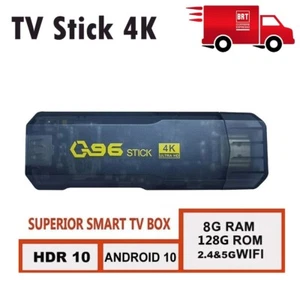 STICK TV TELECOMANDO SMART TV ANDROID 11.0 MINI BOX 4K ULTRA HD 8GB 128GB Q96 SD - Foto 1 di 4