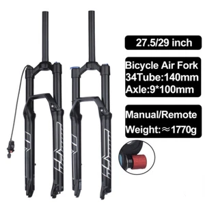120/140mm Travel MTB Bicycle Air Fork 27.5/29 Inch Mountain Bike Suspension Fork - Picture 1 of 27