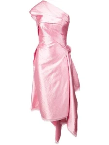 Rubin Singer Pink Single Shoulder Asymmetrical Dress - Picture 1 of 5