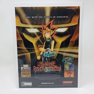 Yu-Gi-Oh! Reshef of Destruction Konami Nintendo GBA video game print ad page - Picture 1 of 4
