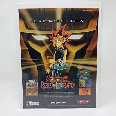 Yu-Gi-Oh! Reshef of Destruction Konami Nintendo GBA video game print ad page - Image 1 of 4