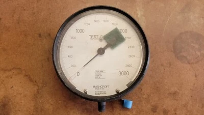 Ashcroft Test Gauge Temperature Compensated 3000 PSI Monel K500 Tube - Image 1 of 4