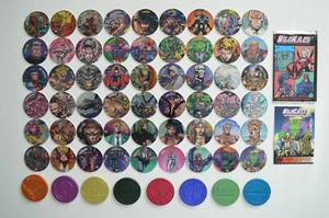 1994 Image Comics Wildstorm Wildcats Animated Series Pogs Complete Set  54/54 + - Picture 1 of 3