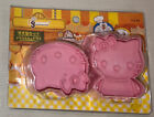 4 Piece Hello Kitty Plastic Cookie Cutter Sandwich Mold Stamp Set Packaged Japan