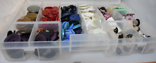 Vintage Old Buttons Variety Of Color Size Shape and Age in Container