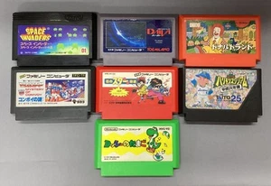Famicom Cassette 7-Piece Set - Donald Land, Space Invaders, Transformers & More, - Picture 1 of 4