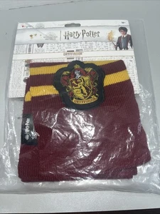 Harry Potter Gryffindor Scarf Maroon / yellow striped with patch - Picture 1 of 3