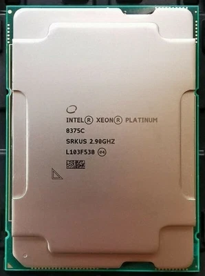 Intel Xeon Platinum 8375C CPU 32 Cores 2.9 GHz up to 3.5GHz 54MB 300W LGA4189 - Image 1 of 2