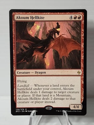 x1 Akoum Hellkite NM Battle for Zendikar 139 BFZ Magic The Gathering MTG - Image 1 of 2