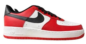 Nike By You Air Force 1 Low ID Red White Black  | CT7875-994 Men Size 9.5  - Picture 1 of 5
