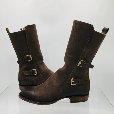 Botas de cuero marrón Lucchese Bootmaker para hombre talla 9 D Foto 1 de 4