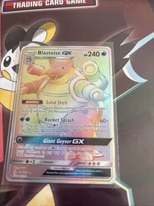 2019 Pokemon Unbroken Bonds Blastoise GX 218/214 Full Art Secret Rare - Picture 1 of 2
