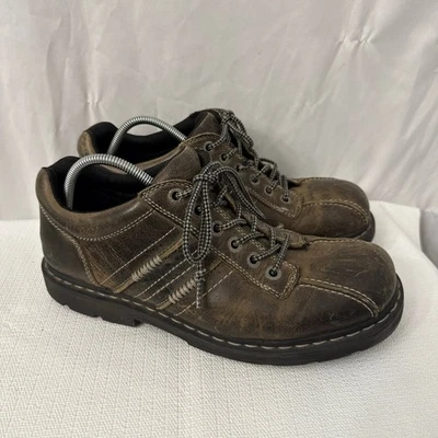 Dr Martens Shoes Mens Size 13 Drake Doc Y2K Brown Leather Grunge Distressed  - Image 1 of 4